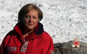 Kanzlerin Merkel und Sustainche in Groenland